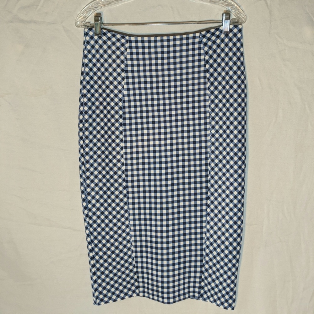 🌻New York and Company Check pencil skirt size 6